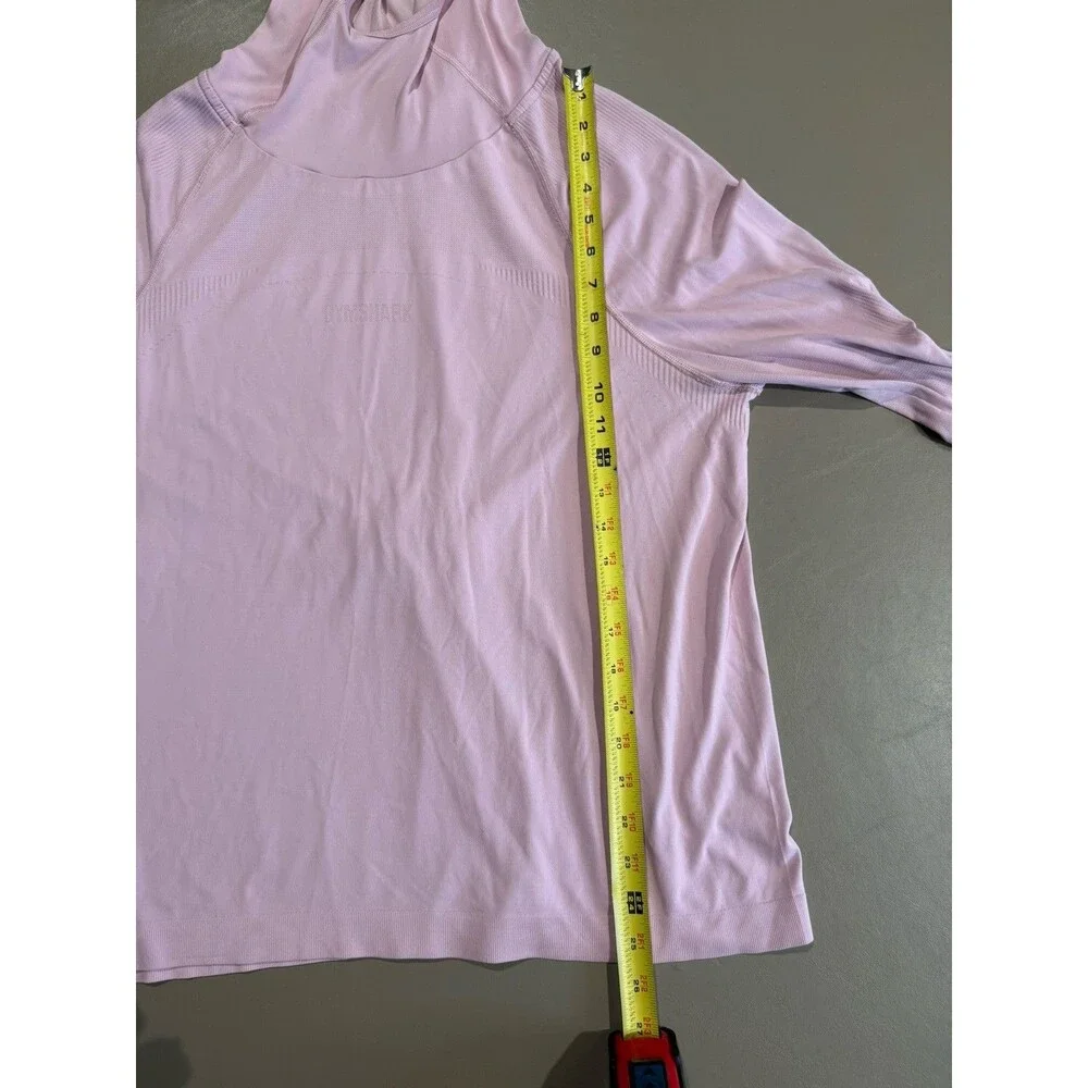 Gymshark Shirt Women's X-Large Purple Long Sleeve Hoodie Active Stretch Gym - Picture 6 of 6